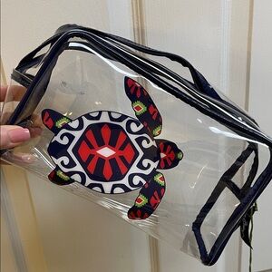Vera Bradley Clear Turtle Cosmetic Bag